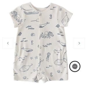 NWT Pehr short sleeve romper 3-6M